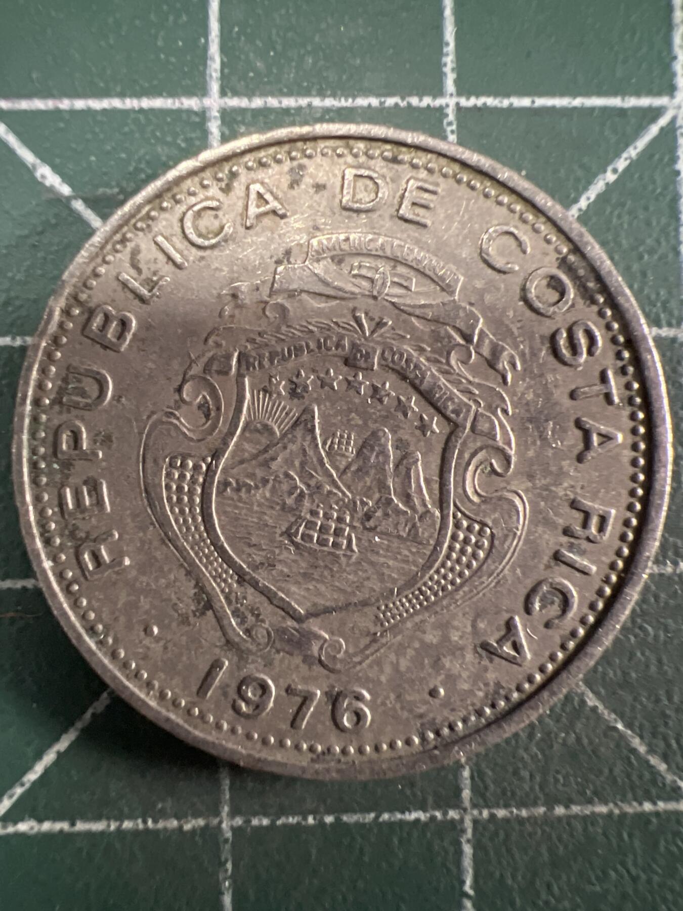 第669期 硬币专场 （无押金，捡漏，全场50包邮，偏远地区除外，接收代拍业务，本店十天发一次货） 哥斯达黎加50分 1976年