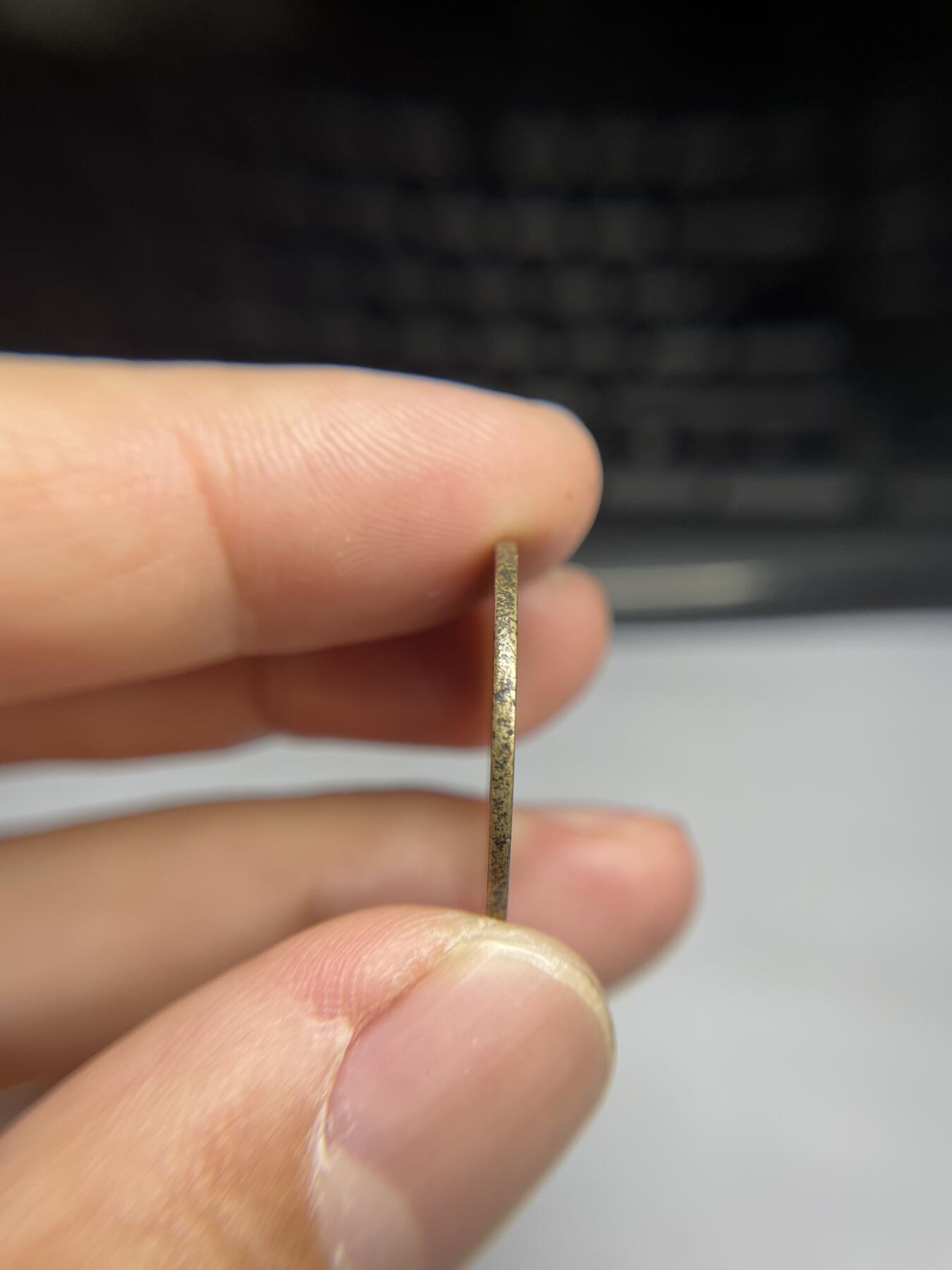 每日一拍,，2024年集古藏今外币拍卖第十二期-第2场—（总第112拍），新一期拍卖开始了,本期古钱币全场包真，拍卖名称未备注的均无补裂翘等缺陷. 绍圣背上月，尺寸25.4*1.28