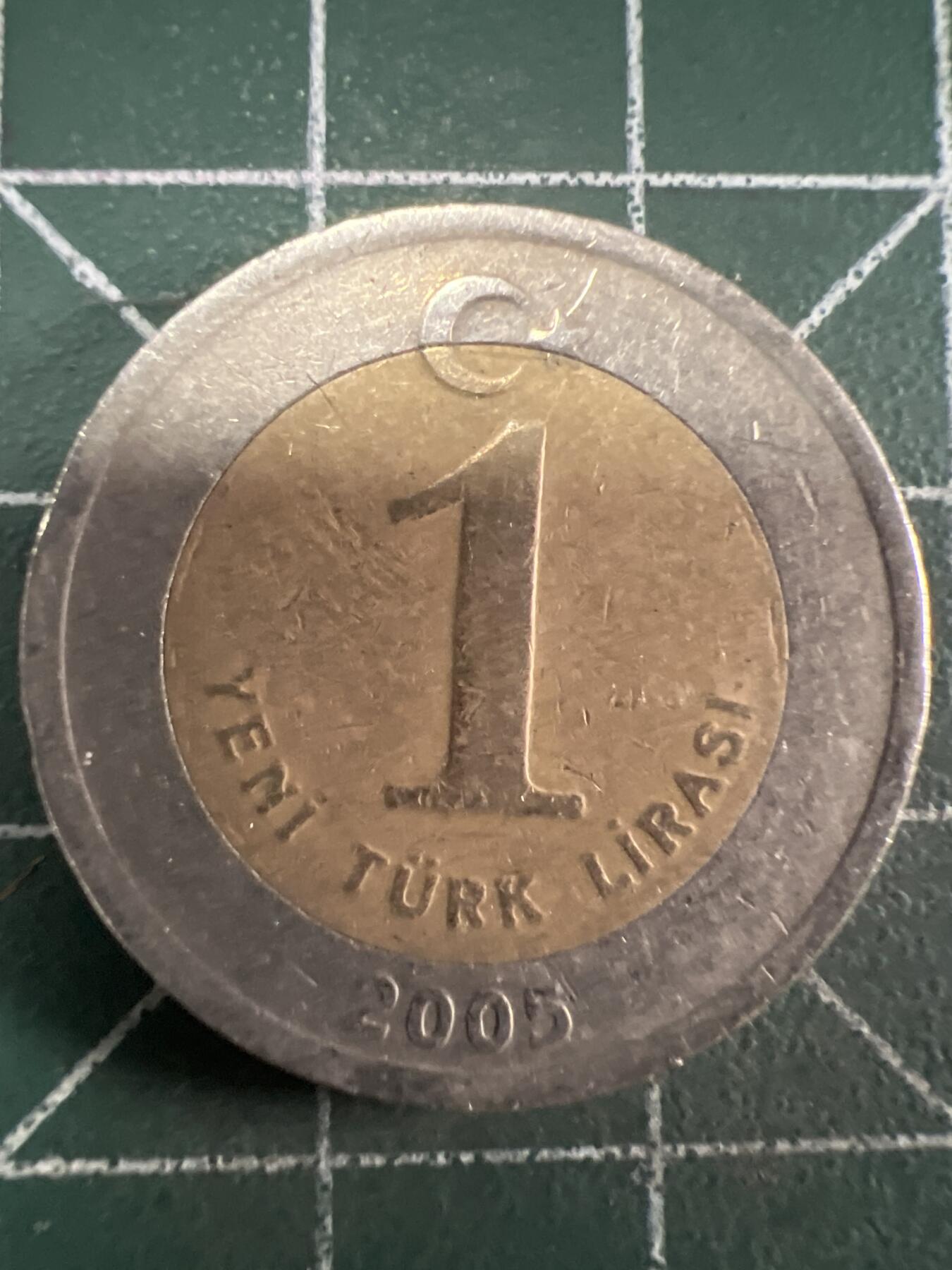 第669期 硬币专场 （无押金，捡漏，全场50包邮，偏远地区除外，接收代拍业务，本店十天发一次货） 土耳其1里拉 双色
