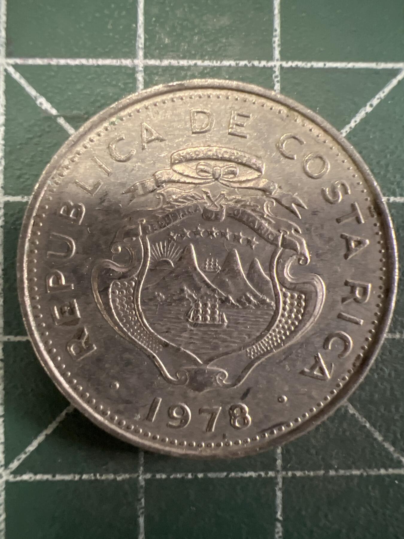 第670期 硬币专场 （无押金，捡漏，全场50包邮，偏远地区除外，接收代拍业务，本店十天发一次货） 哥斯达黎加50分  1978年