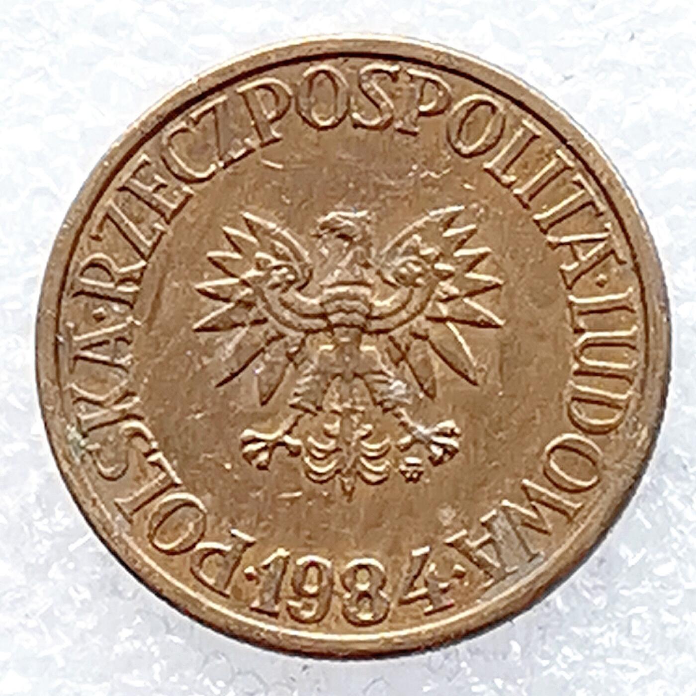 海外回流1元起拍小铺 各国钱币散币场 第14期 波兰1984年5兹罗提铜币