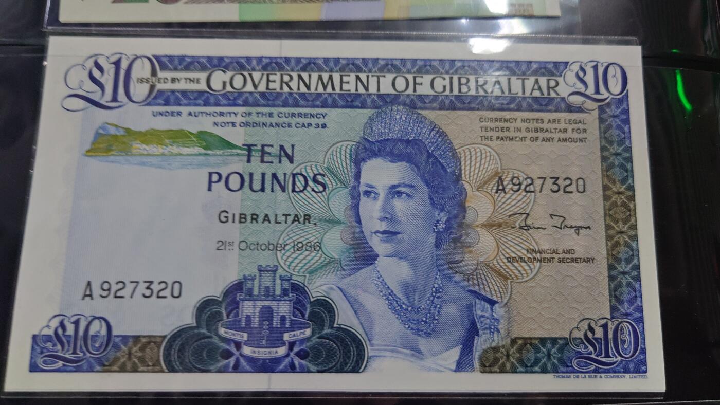 【世界钱币】精选微拍第122期暨2024年第33期  旧货新卖 1986年直布罗陀10镑 全新绝品无4