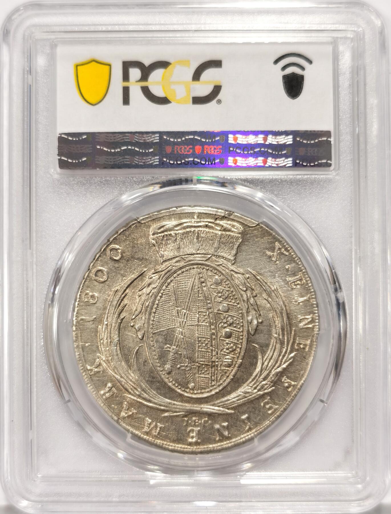 博洋堂世界钱币拍卖第086期（全场包邮） PCGS MS63 德国萨克森1800年弗里德里希帝选侯加冕泰勒 冠军分 唯一一枚 克劳斯目录MS60 700美刀