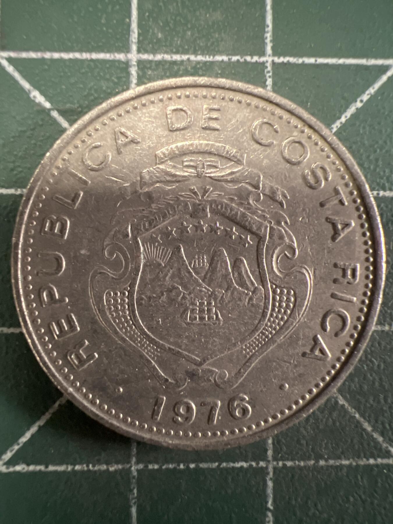 第670期 硬币专场 （无押金，捡漏，全场50包邮，偏远地区除外，接收代拍业务，本店十天发一次货） 哥斯达黎加50分  1976年