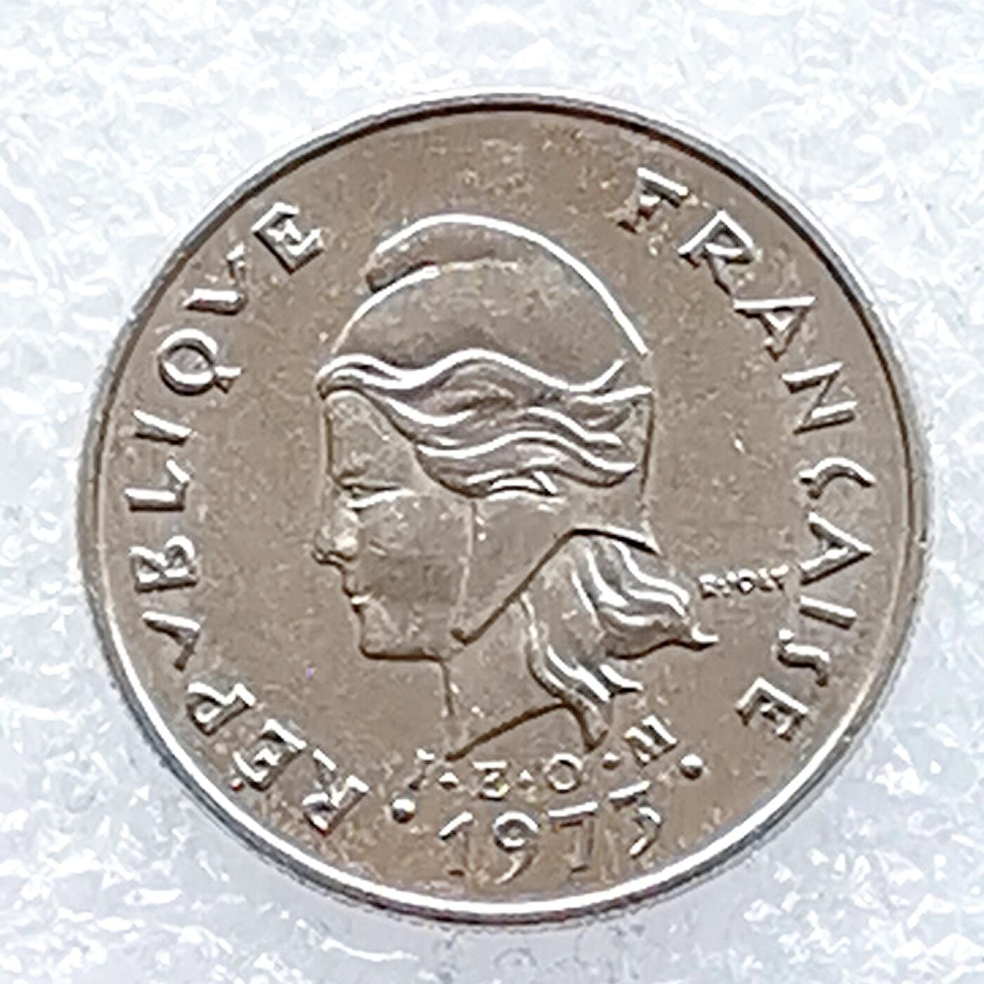 海外回流1元起拍小铺 各国钱币散币场 第14期 法属新赫布里底1973年10法郎