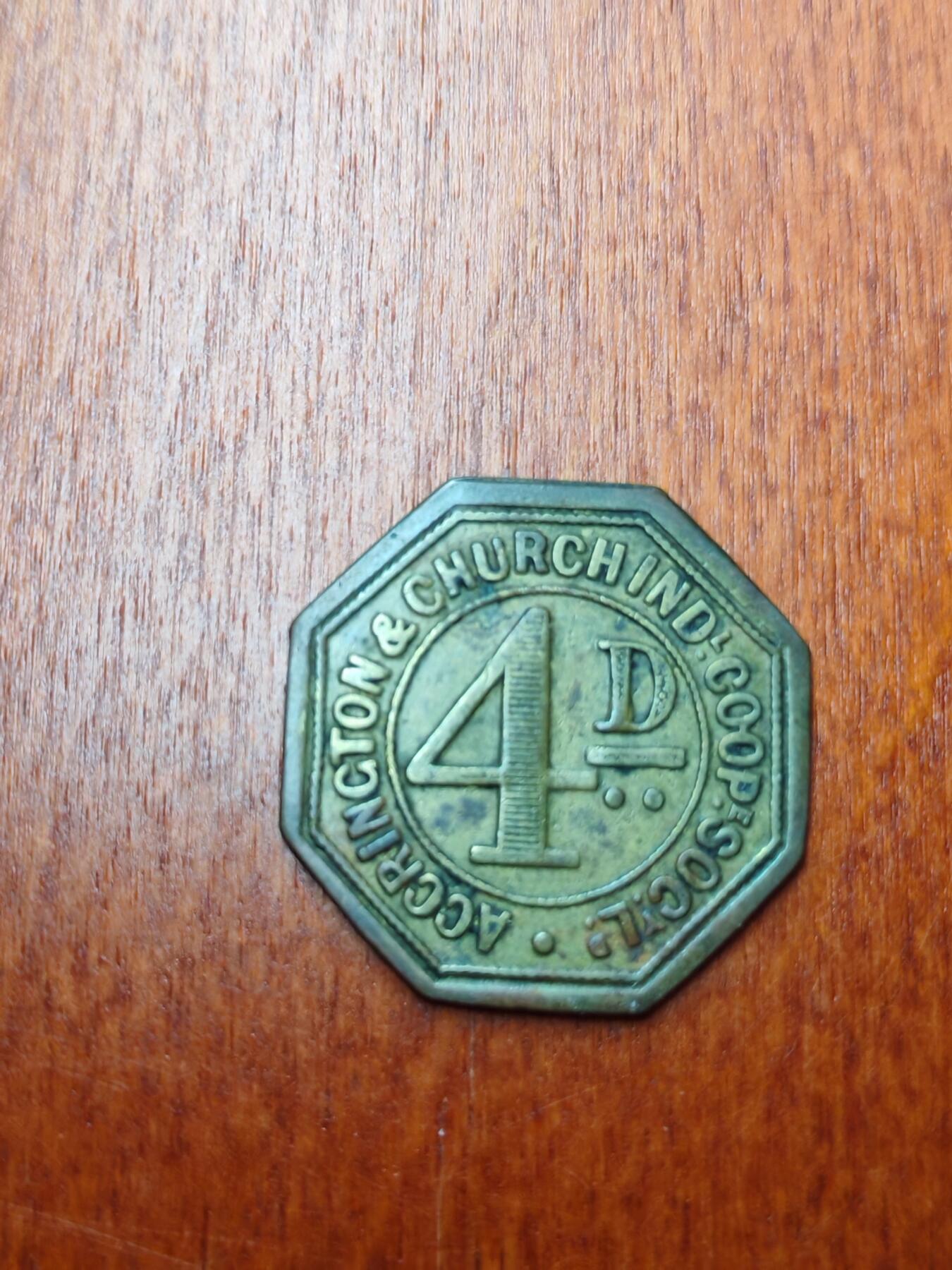 长老汇龙年精选第十六场拍卖 20世纪英国兰开夏郡A&C 工业合作4便士铜代币