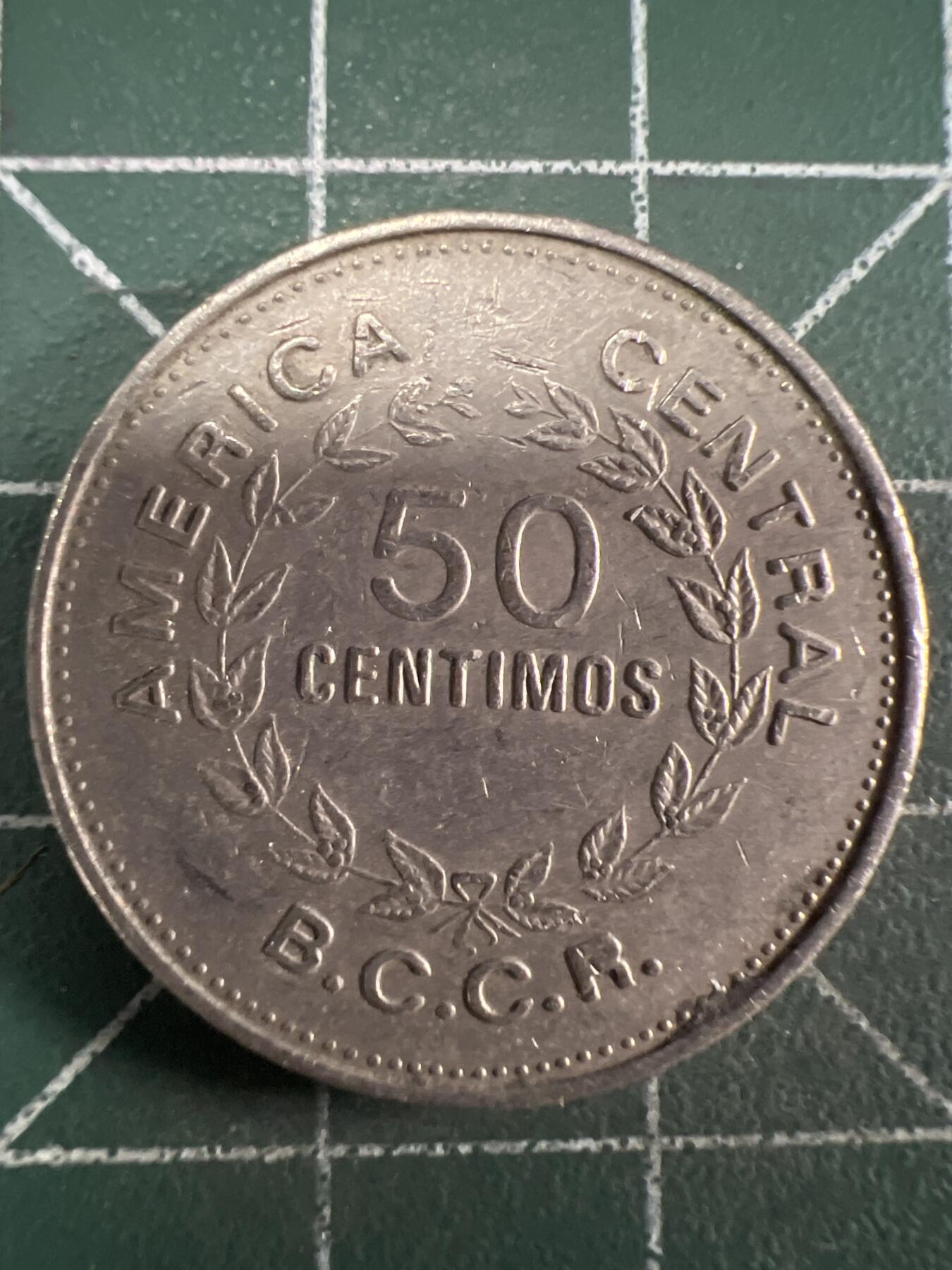 第669期 硬币专场 （无押金，捡漏，全场50包邮，偏远地区除外，接收代拍业务，本店十天发一次货） 哥斯达黎加50分 1976年