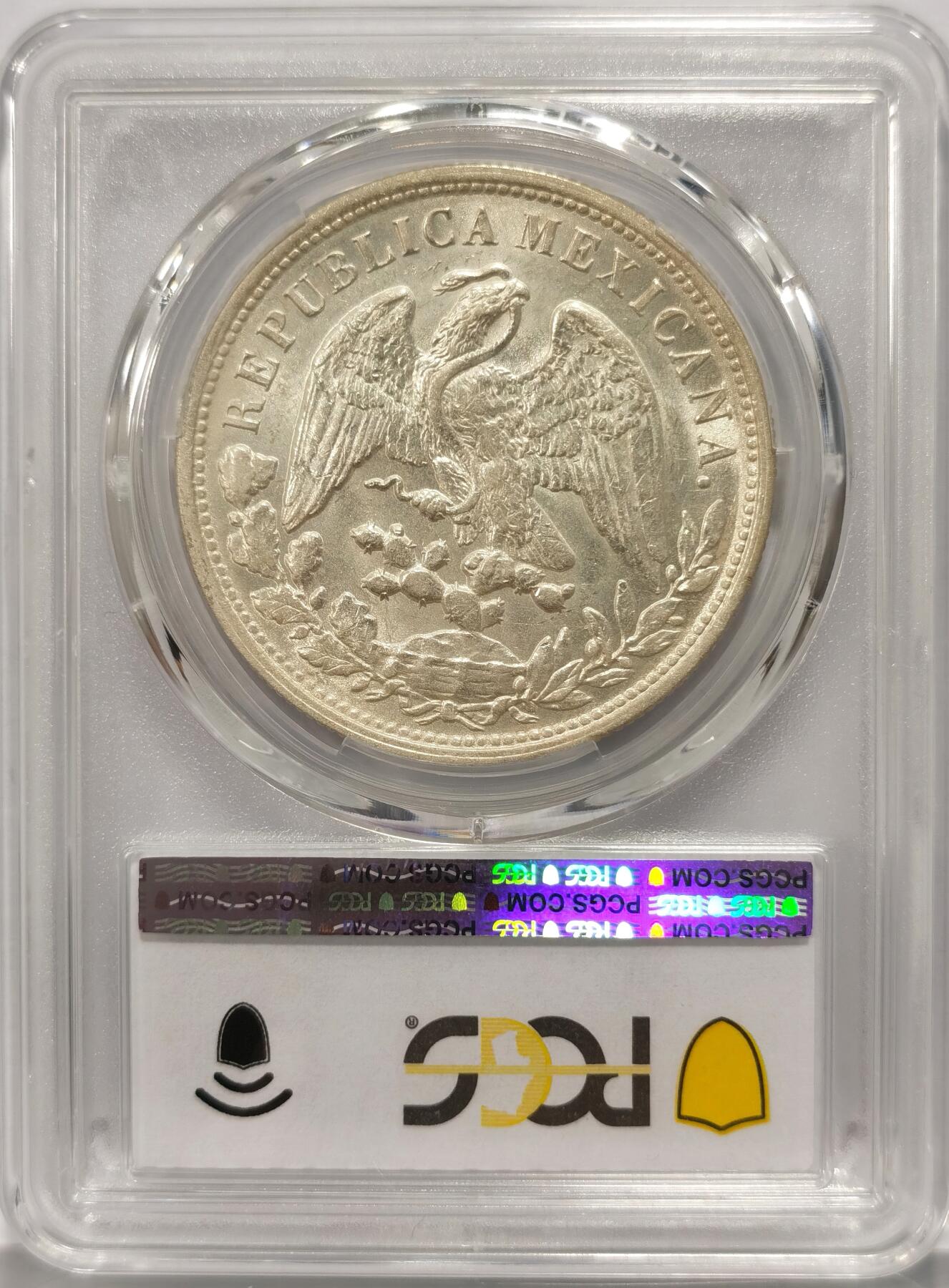 博洋堂世界钱币拍卖第086期（全场包邮） PCGS MS62 1898年墨西哥MO AM版直边鹰洋，状态不错，麦稀奇近期同分有1400元成交