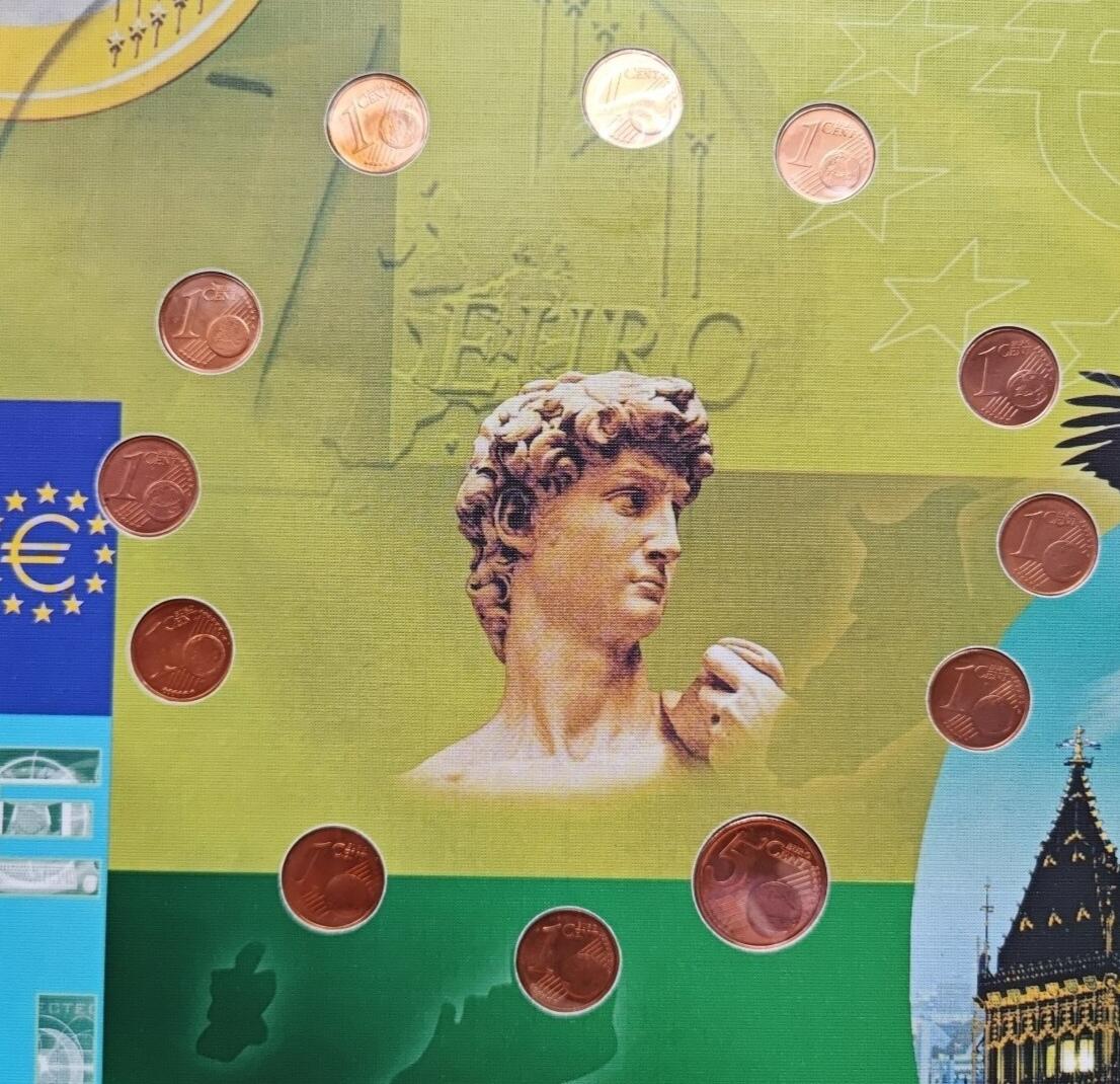 欧盟 十二国 2002版 初版首发欧元硬币套币 分币 每国各一枚 不同图案 全新原光品相  欧盟 十二国 2002版 初版首发欧元硬币套币 分币 每国各一枚 不同图案 全新原光品相 