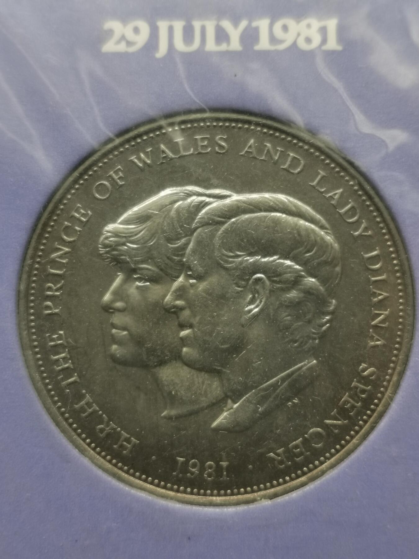 四叶草钱币 首拍 散币小银币 英国1981年戴安娜王妃克朗币