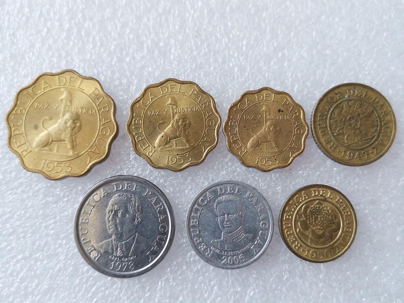 第一海外回流一元起拍收藏 散币专场 第106期 巴拉圭硬币7枚