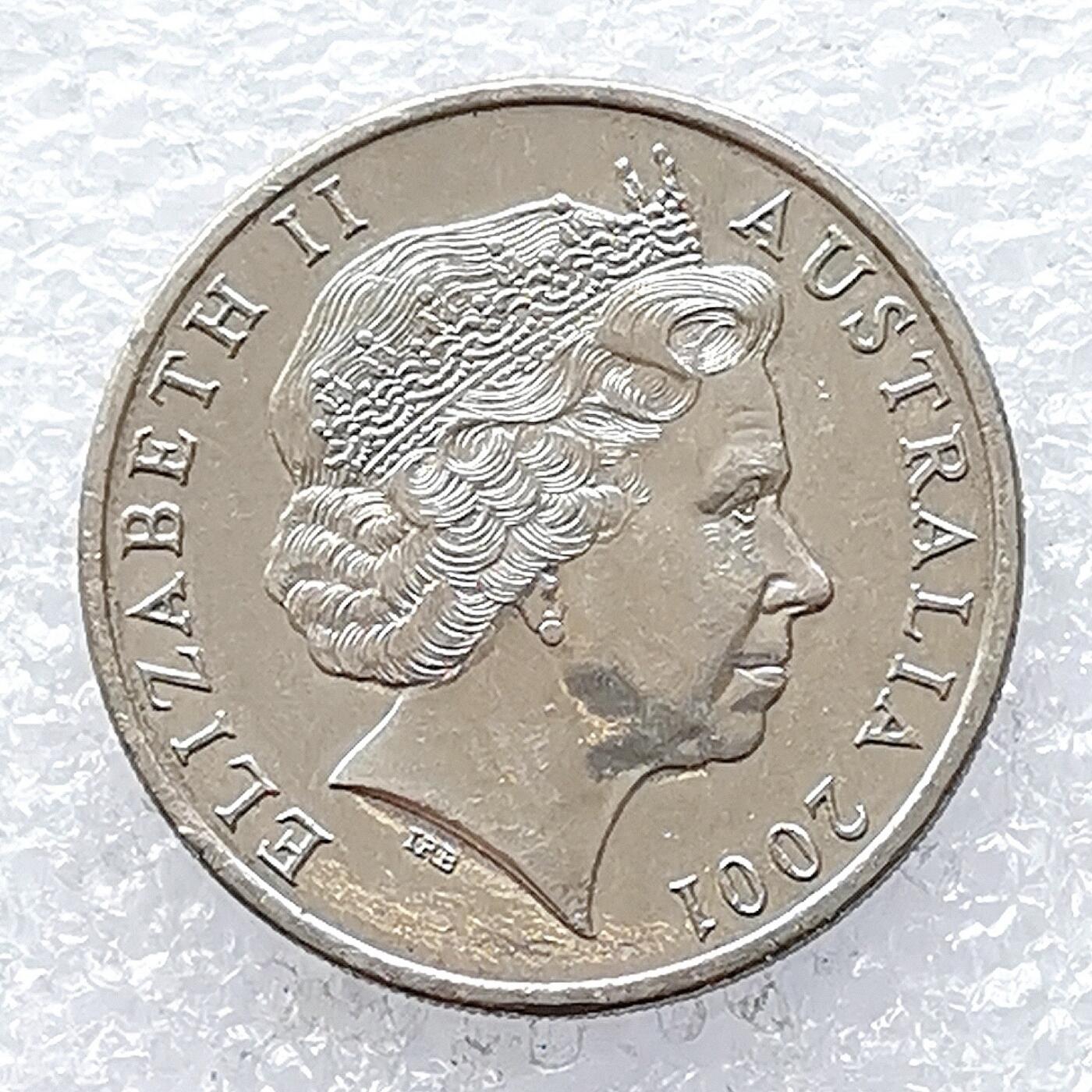 海外回流1元起拍小铺 各国钱币散币场 第14期 澳大利亚2001年20分纪念世界上最伟大棒球手唐纳德布莱德曼爵士