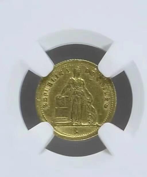 NGC-AU智利1863年1比索女神金币