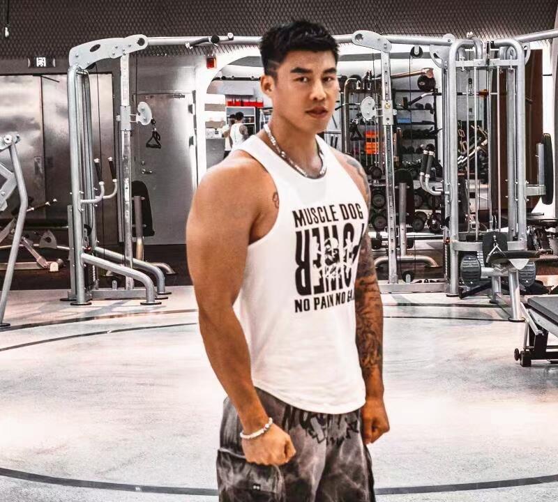 夏季福利捡漏 肌肉狗运动背心 全新正品带吊牌 白色2XL一件 原价99