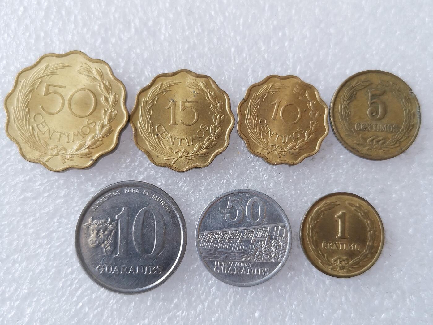 第一海外回流一元起拍收藏 散币专场 第106期 巴拉圭硬币7枚