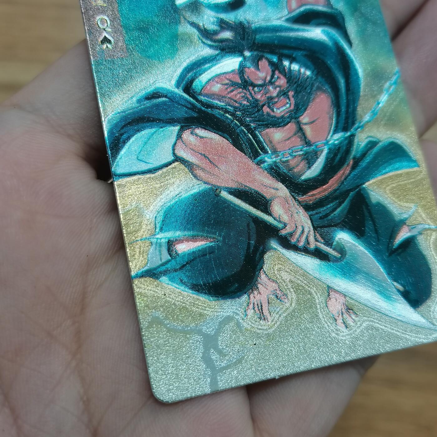 小浣熊水浒卡硬面闪卡李逵 长山暗黑大色差