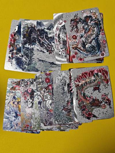 玩卡战线超级大甩拍第39期（周六晚10点截拍）请寄存过多的卡友准许发货哇！ 戴敦邦艺术馆-戴敦邦绘神龙粗闪卡20张全