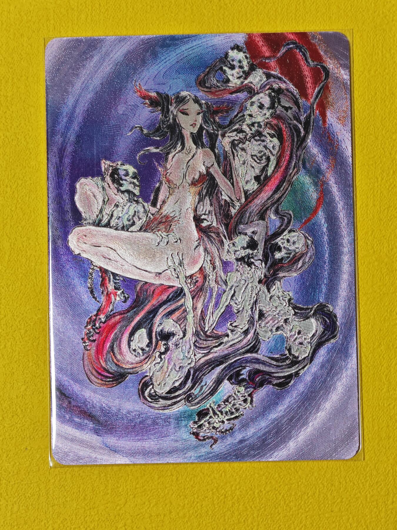 玩卡战线超级大甩拍第2期（好物、稀缺、镇册之宝齐上阵！） 启读-沈鑫绘九尾狐狸精粗闪卡，编号76