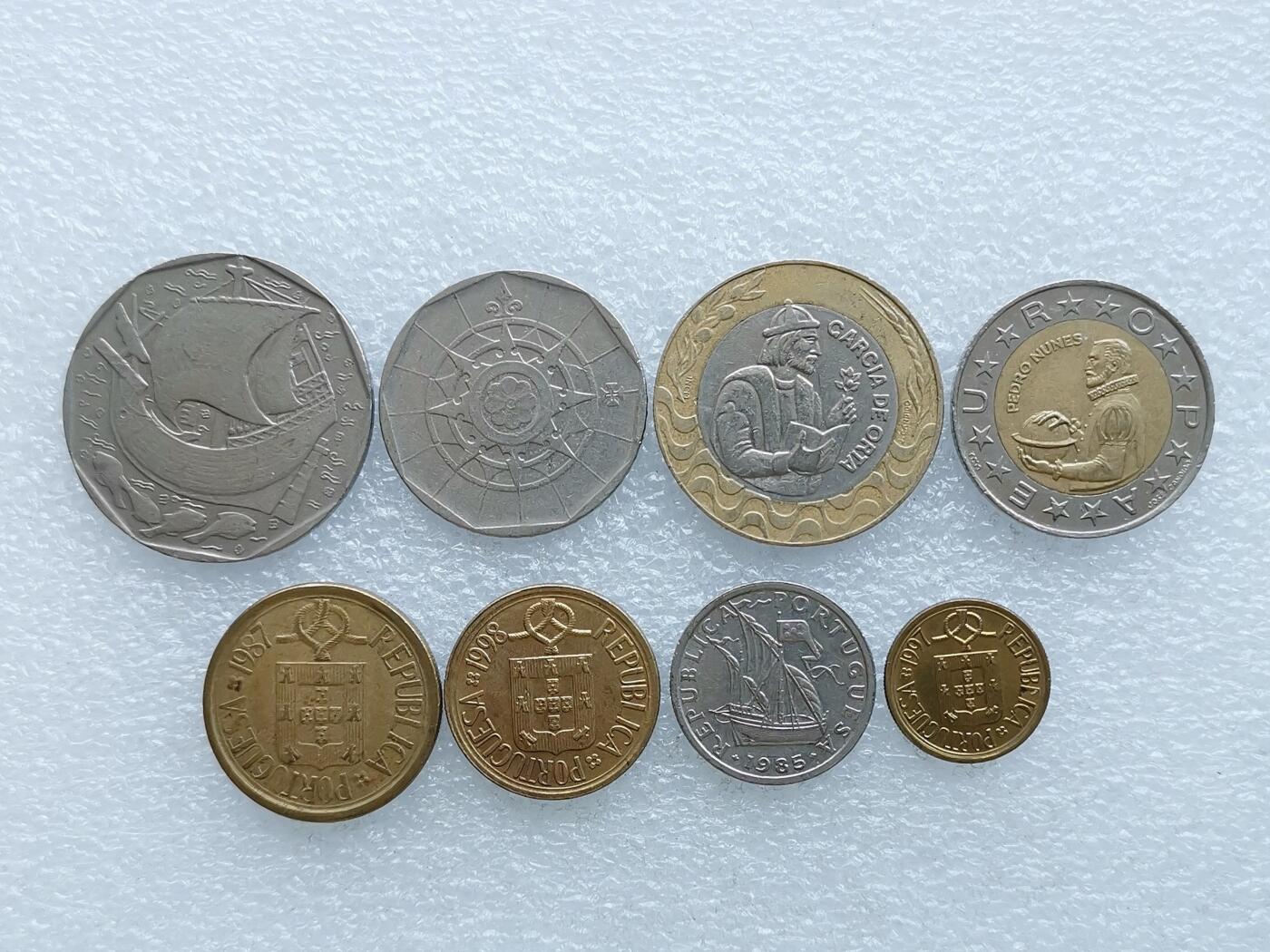 第一海外回流一元起拍收藏 散币专场 第106期 葡萄牙硬币8枚