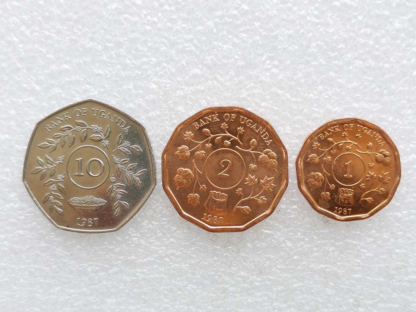 第一海外回流一元起拍收藏 散币专场 第106期 乌干达1987年硬币3枚