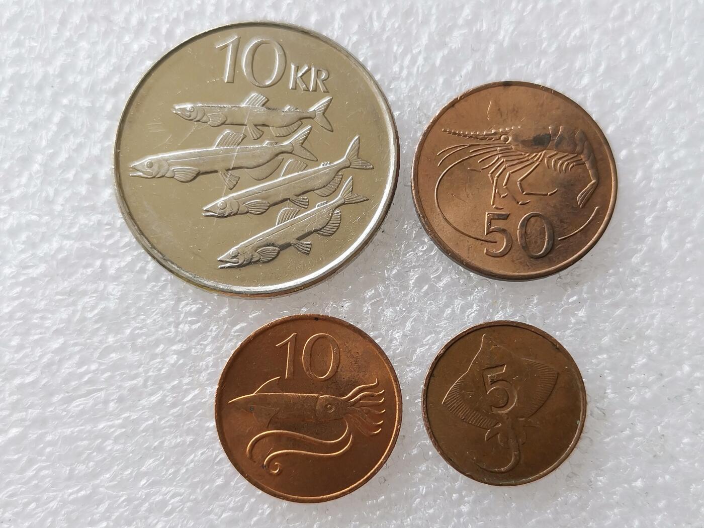 第一海外回流一元起拍收藏 散币专场 第106期 冰岛硬币4枚套