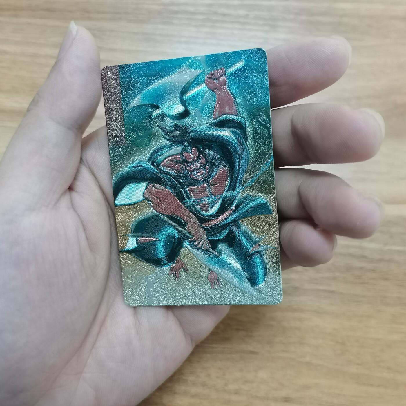 小浣熊水浒卡硬面闪卡李逵 长山暗黑大色差