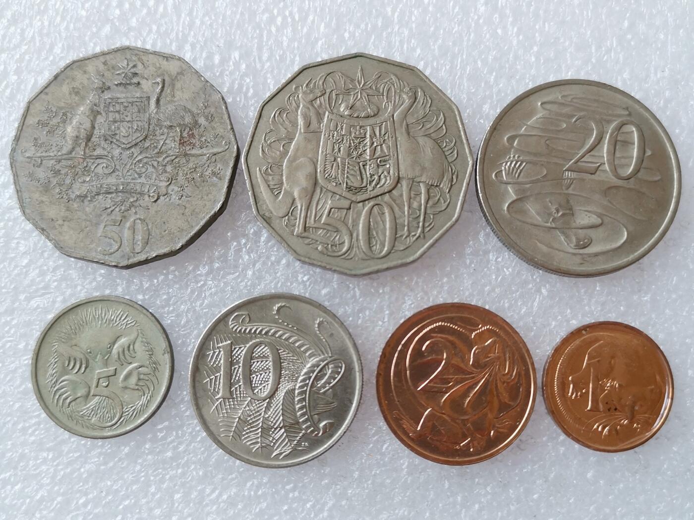 第一海外回流一元起拍收藏 散币专场 第106期 澳大利亚硬币7枚