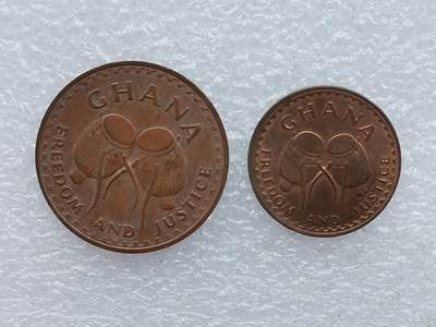 第一海外回流一元起拍收藏 散币专场 第106期 - 加纳1967年铜币2枚