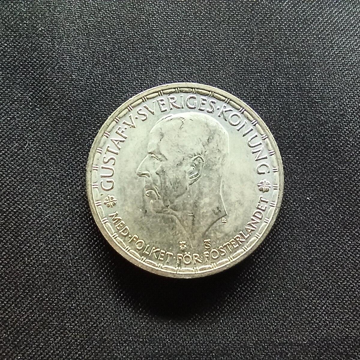 邮泉阁限时拍卖第十三场 各国硬币专场（注意看介绍，硬币在国外谨慎参拍） 瑞典1950年2克朗0.400银币14克