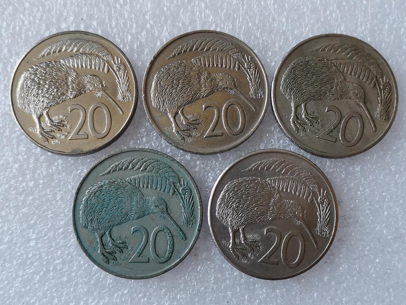 第一海外回流一元起拍收藏 散币专场 第106期 新西兰20分 几维鸟