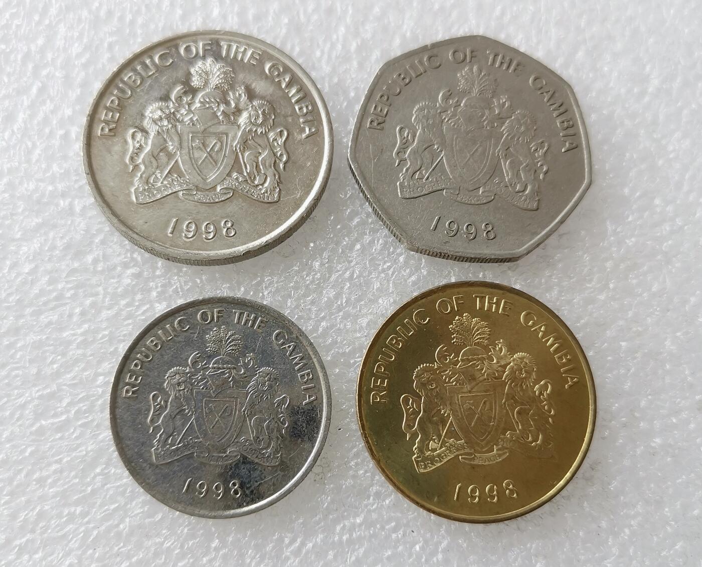 第一海外回流一元起拍收藏 散币专场 第106期 冈比亚硬币4枚