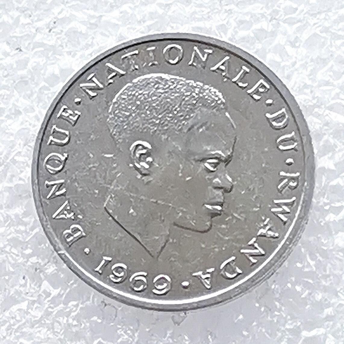 海外回流1元起拍小铺 各国钱币散币场 第14期 卢旺达1969年格雷戈勒1法郎铝币