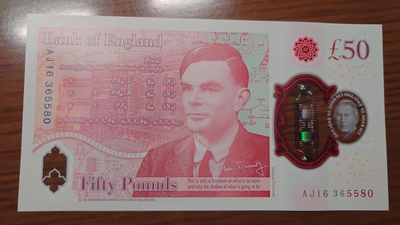 【世界钱币】精选微拍第122期暨2024年第33期  旧货新卖 2023年英国G序列50镑查尔斯 全新绝品无47尾号580