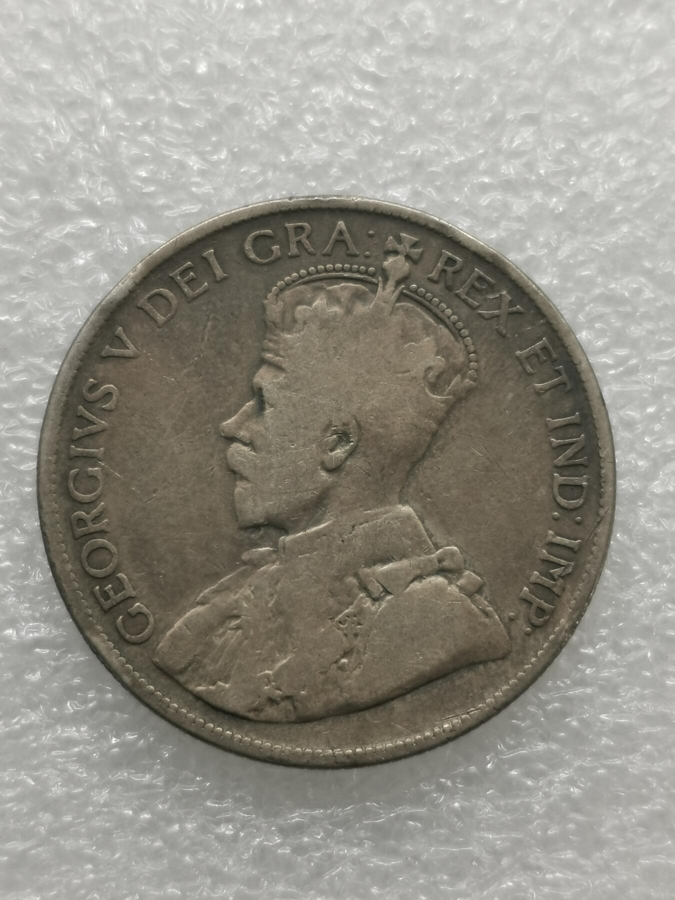 四叶草钱币 首拍 散币小银币 加拿大1918年50分银币