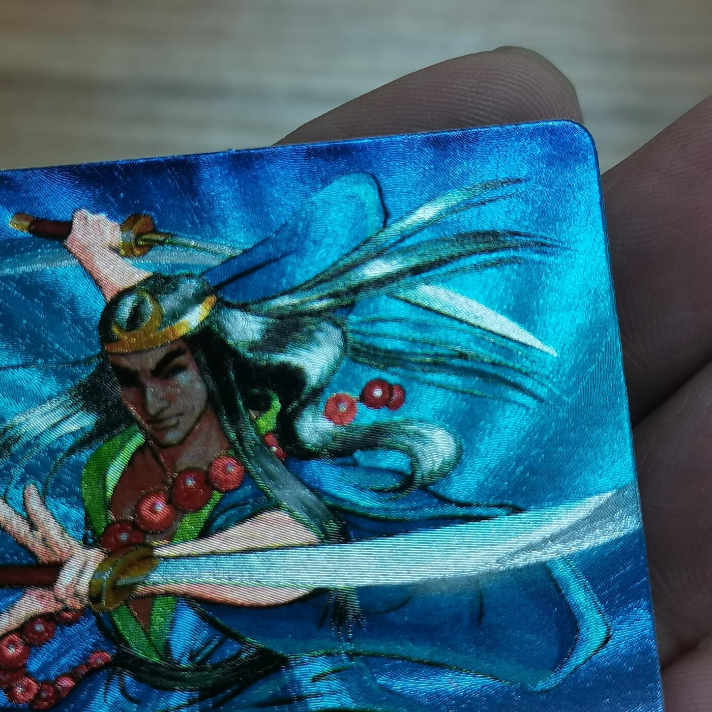 小浣熊水浒卡硬面闪卡武松 绿裤子色差卡