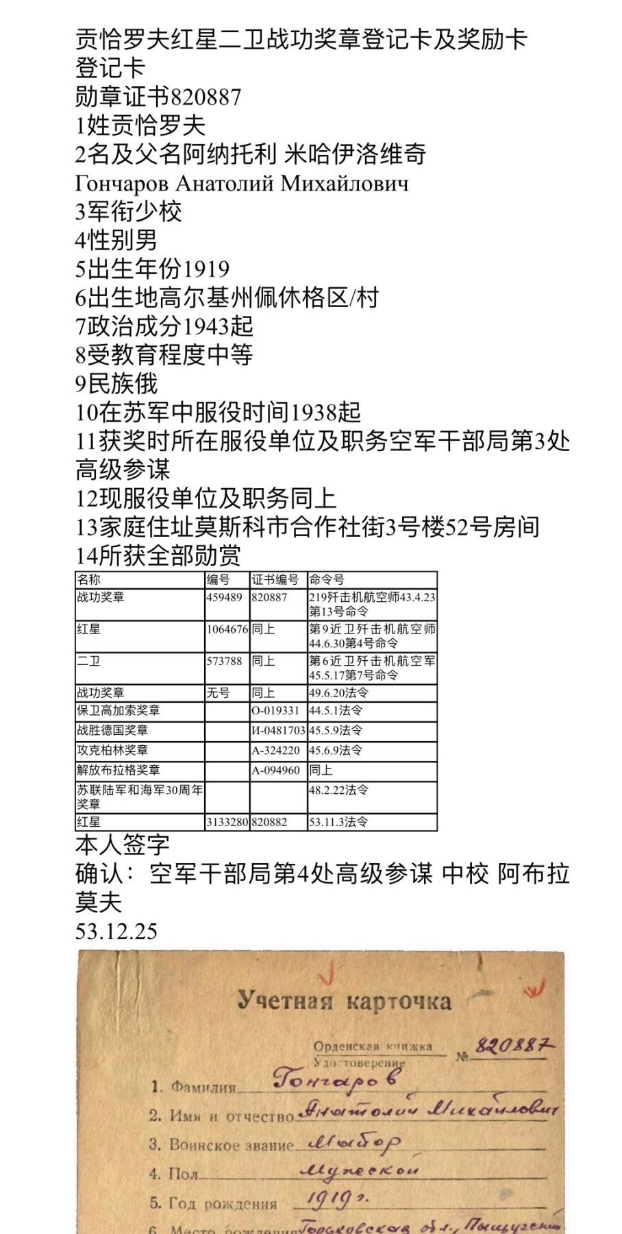 大猫徽章拍卖 第252期 苏联二卫红星双战功套 档案齐全