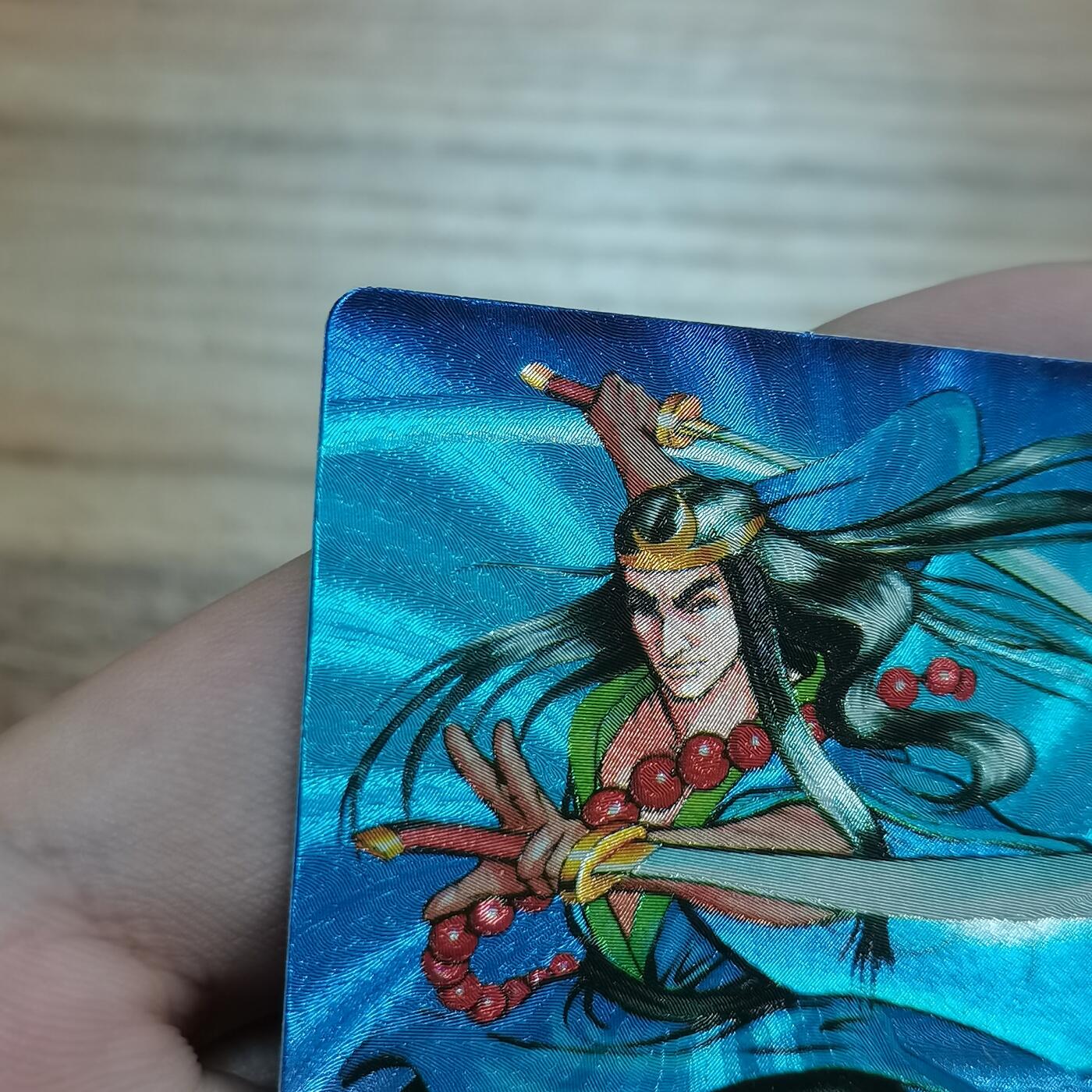 小浣熊水浒卡硬面闪卡武松 绿裤子色差卡