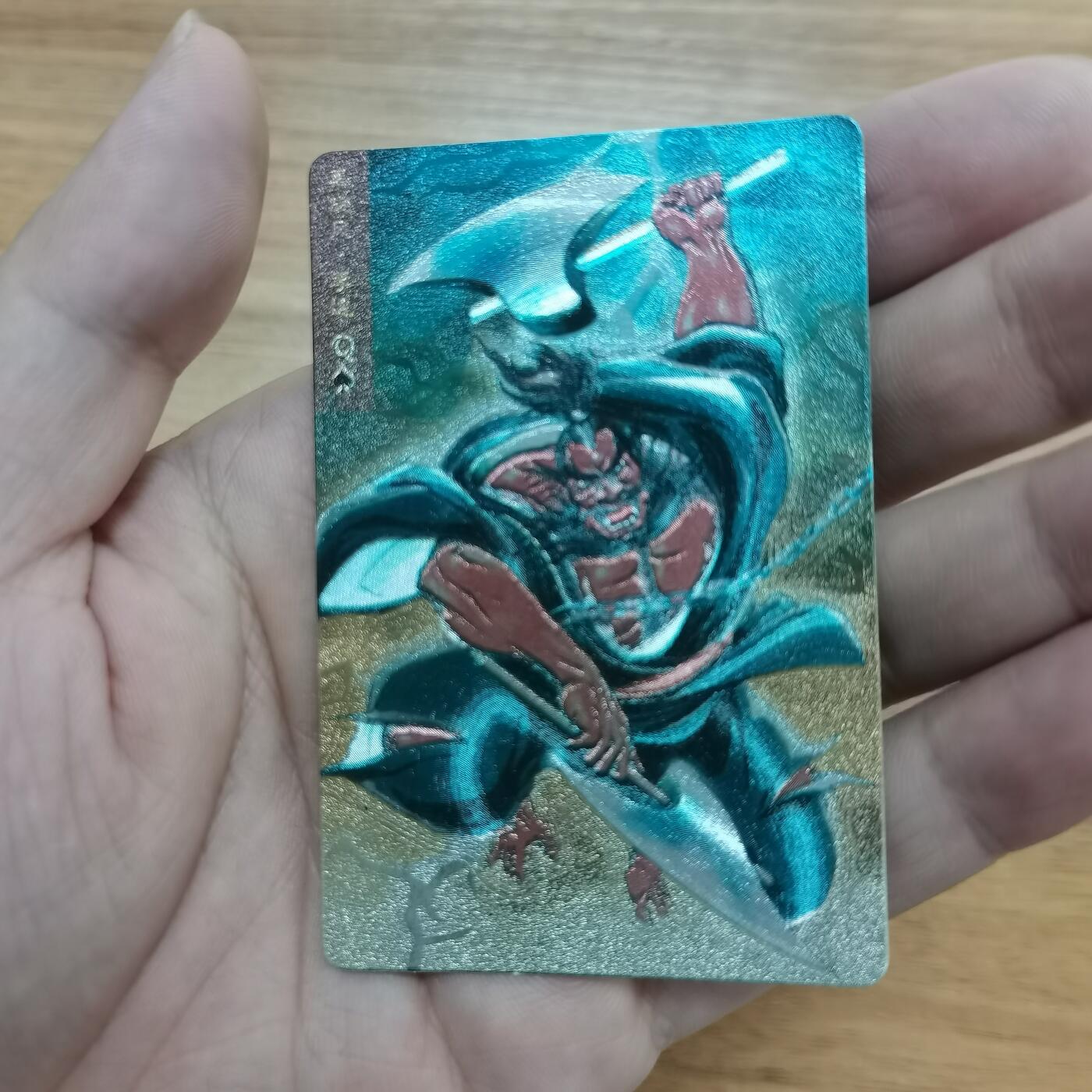 小浣熊水浒卡硬面闪卡李逵 长山暗黑大色差