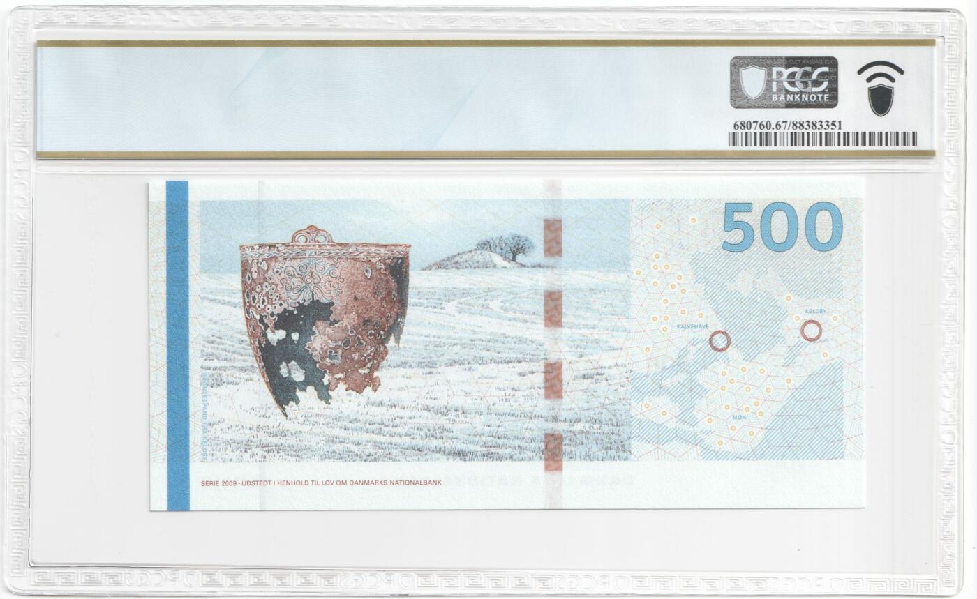 收藏联盟Quantum Auction 第366期拍卖  丹麦2011年500克朗 PCGS67 A0冠 号码无47 豹子号身