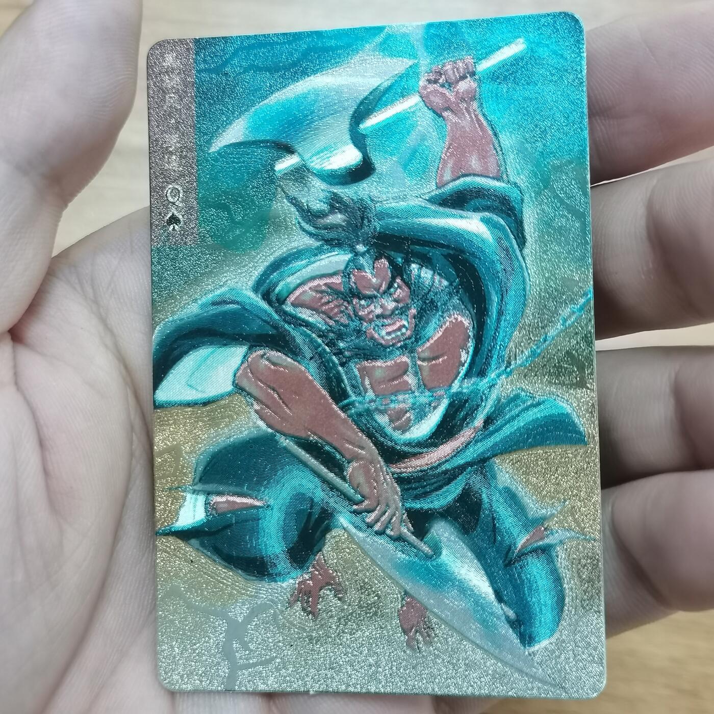 小浣熊水浒卡硬面闪卡李逵 长山暗黑大色差