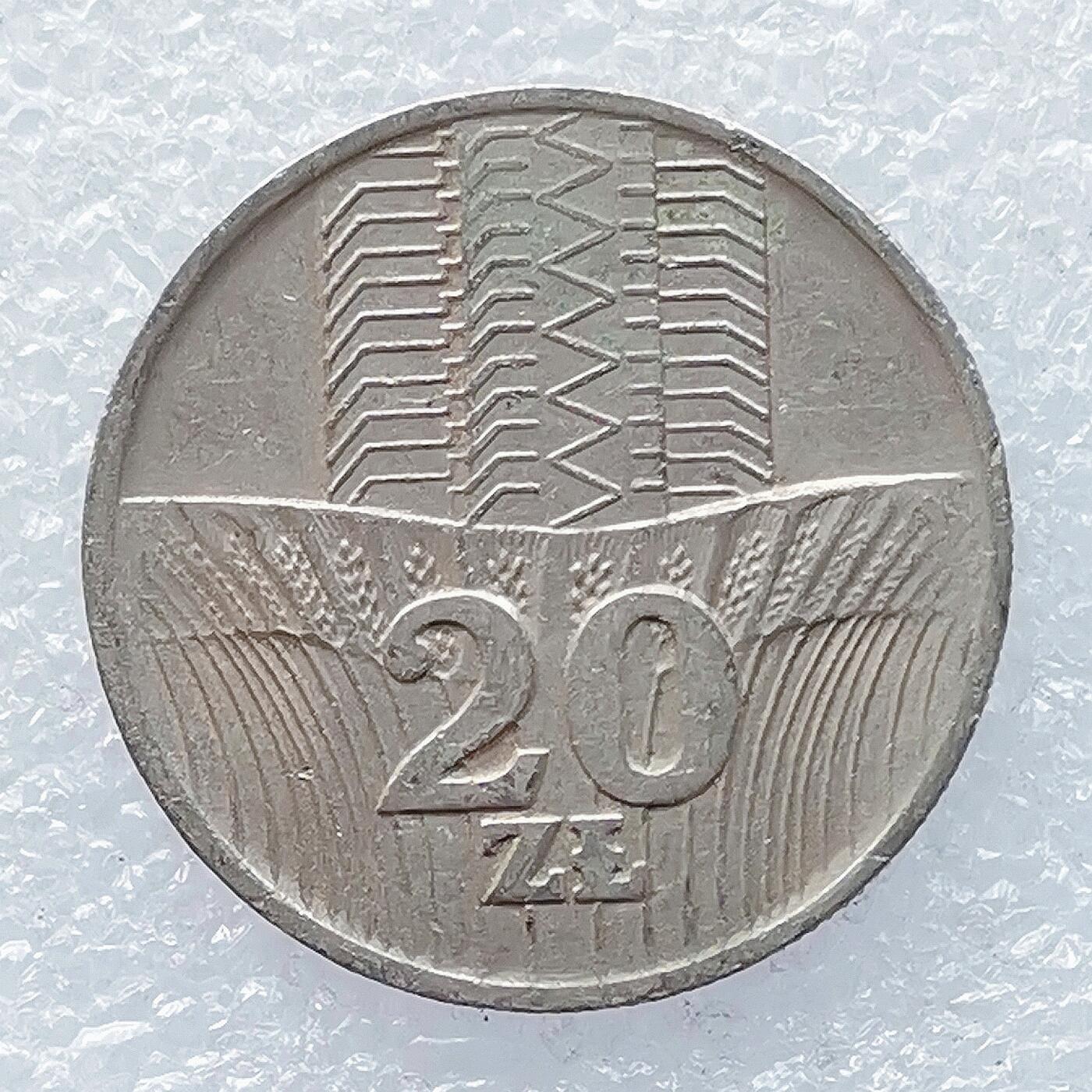 海外回流1元起拍小铺 各国钱币散币场 第14期 波兰1974年20兹罗提铜镍币
