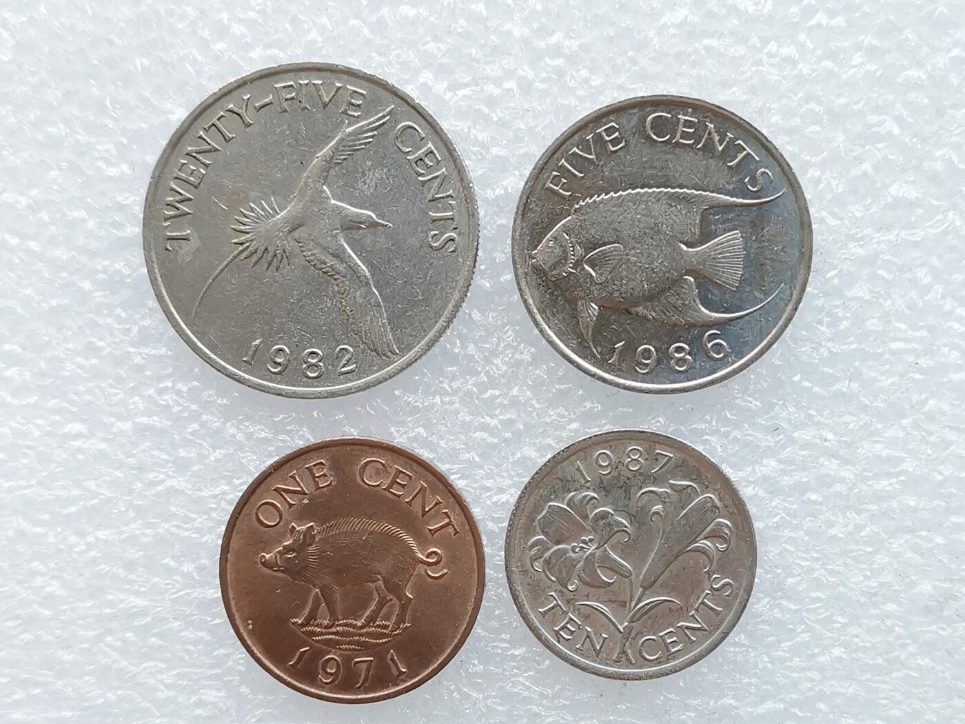 第一海外回流一元起拍收藏 散币专场 第106期 百慕大硬币4枚套