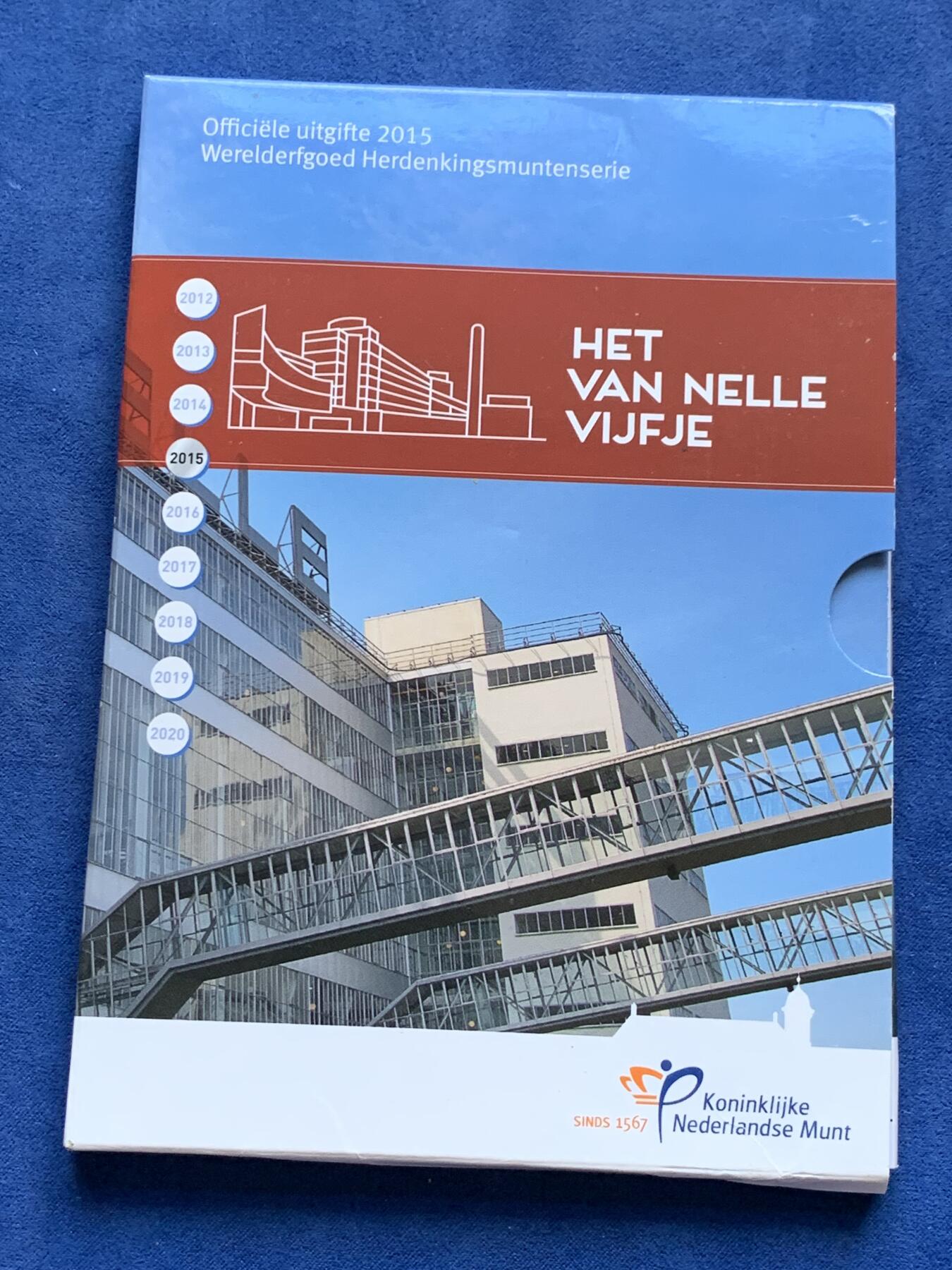 《竞宝斋》第294场- 周日，周一  2场连拍 （全场包邮） 2015年 荷兰 5欧元 Van Nelle 发行数量：12500 银0.925 15.5克 大版