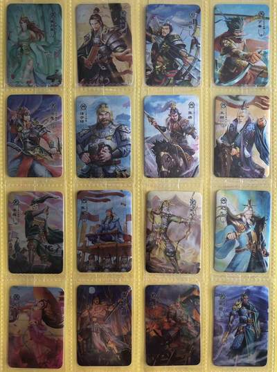 卡牌限时004专场 一卡间三国粗闪第一弹，原厂状态，非常稀少，40张全，含多张缺卡。