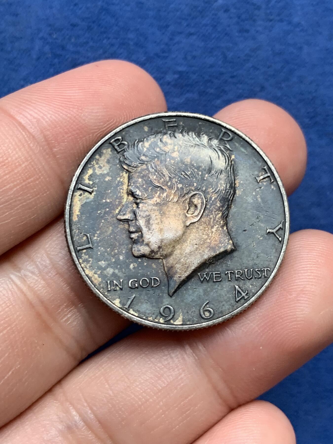 《竞宝斋》第294场- 周日，周一  2场连拍 （全场包邮） 3枚一组 瑞士1932年5法郎银币+美国1964年肯尼迪半美元银币+德国1958年5马克银币