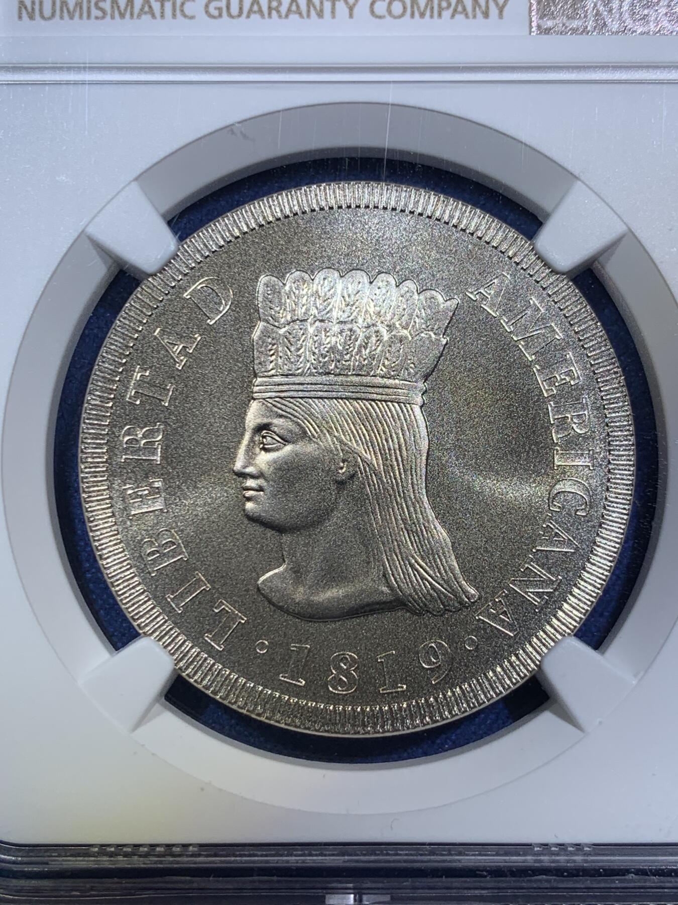 《竞宝斋》第294场- 周日，周一  2场连拍 （全场包邮） NGC PF69UC 哥伦比亚2019年建国200周年10000比索纪念币