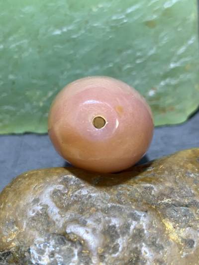 精美冰粉紫罗兰黄金气泡纹战国红玛瑙大勒子一颗！ 精美冰粉紫罗兰黄金气泡纹战国红玛瑙大勒子一颗！