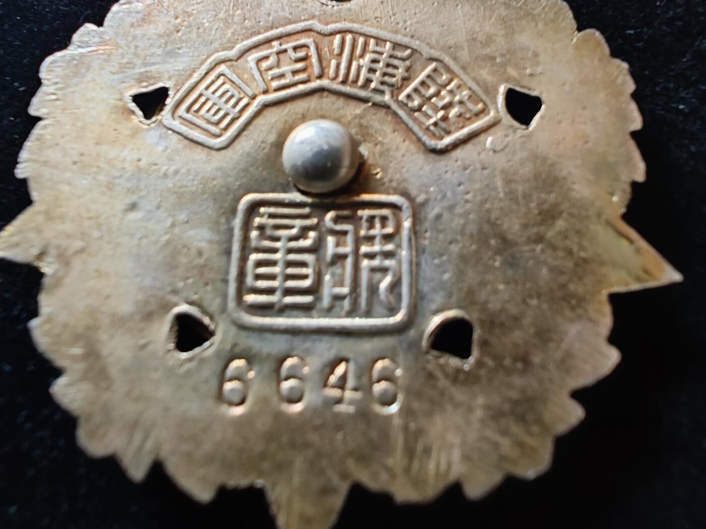 历代徽章29 陆海空军甲种二等民益版章（6646号）