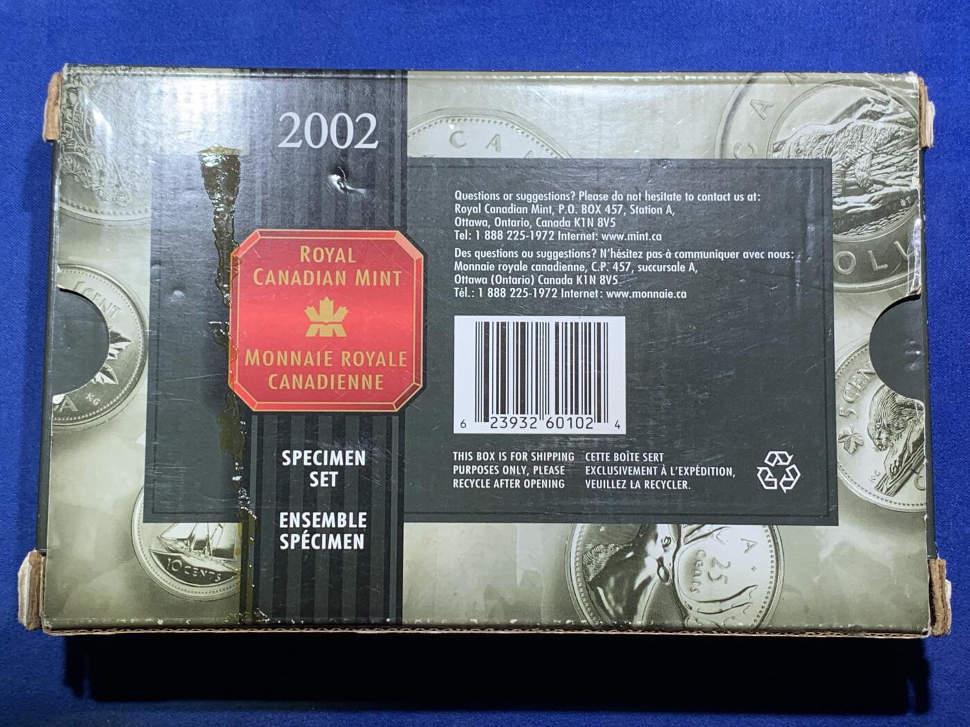 《竞宝斋》第294场- 周日，周一  2场连拍 （全场包邮） 2002 加拿大 特殊样币套装 这一套和普通的MS完全不同 采用的是反精制reverse proof工艺 图案都是加拿大有代表性的动物 送评都会写SP 非常少见