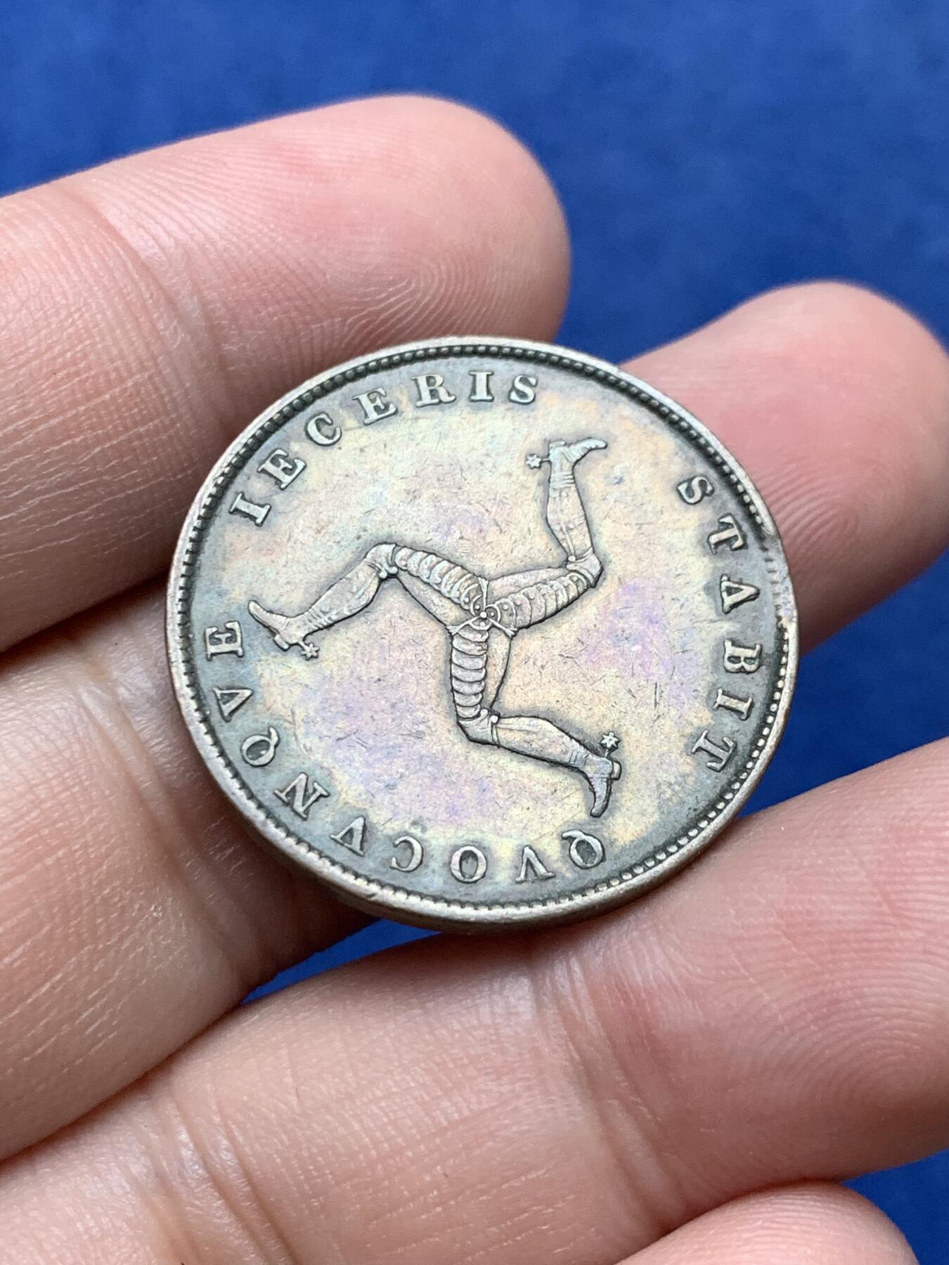 《竞宝斋》第294场- 周日，周一  2场连拍 （全场包邮） 英属 马恩岛 1839 小维 半便士铜币